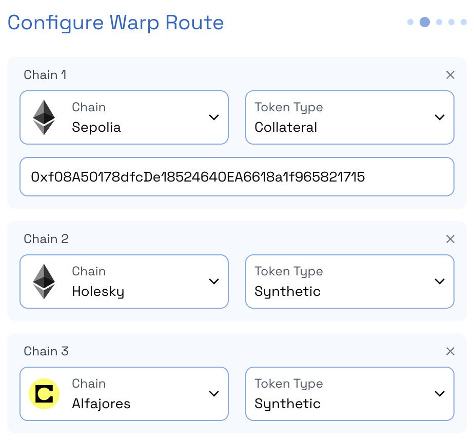 Configure Warp Route