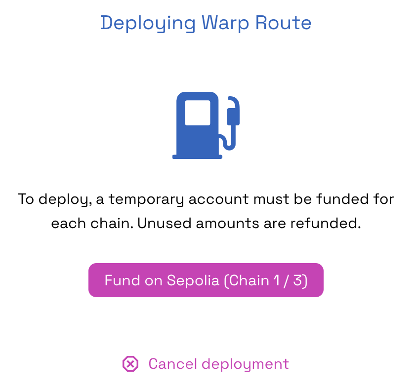 Fund Warp Route